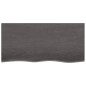 vidaXL Tablero mesa madera roble tratada gris oscuro 100x50x(2-6) cm vidaXL Tablero mesa madera roble tratada gris oscuro 100x50x(2-6) cm