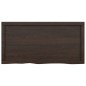 vidaXL Tablero mesa madera roble tratada gris oscuro 100x50x(2-6) cm vidaXL Tablero mesa madera roble tratada gris oscuro 100x50x(2-6) cm