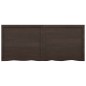vidaXL Tablero mesa madera roble tratada gris oscuro 140x60x(2-6) cm vidaXL Tablero mesa madera roble tratada gris oscuro 140x60x(2-6) cm
