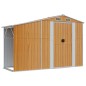 vidaXL Cobertizo de jardín acero galvanizado marrón 277x93x179 cm vidaXL Cobertizo de jardín acero galvanizado marrón 277x93x179 cm