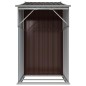 vidaXL Cobertizo de jardín acero galvanizado marrón 277x93x179 cm vidaXL Cobertizo de jardín acero galvanizado marrón 277x93x179 cm