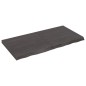 vidaXL Tablero mesa madera roble tratada gris oscuro 120x60x(2-6) cm