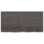 vidaXL Tablero mesa madera roble tratada gris oscuro 120x60x(2-6) cm