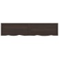 vidaXL Tablero mesa madera roble tratada gris oscuro 180x40x(2-6) cm vidaXL Tablero mesa madera roble tratada gris oscuro 180x40x(2-6) cm