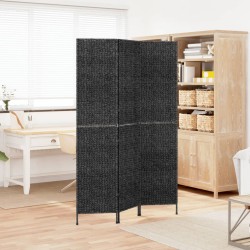 vidaXL Biombo de 3 paneles jacinto de agua negro 122x180 cm