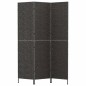 vidaXL Biombo de 3 paneles jacinto de agua negro 122x180 cm vidaXL Biombo de 3 paneles jacinto de agua negro 122x180 cm