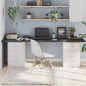 vidaXL Tablero mesa madera roble tratada gris oscuro 220x40x(2-4) cm vidaXL Tablero mesa madera roble tratada gris oscuro 220x40x(2-4) cm