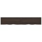 vidaXL Tablero mesa madera roble tratada gris oscuro 220x40x(2-4) cm vidaXL Tablero mesa madera roble tratada gris oscuro 220x40x(2-4) cm