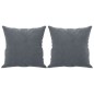 vidaXL Sofá de 2 plazas con cojines terciopelo gris oscuro 120 cm vidaXL Sofá de 2 plazas con cojines terciopelo gris oscuro 120 cm