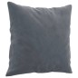 vidaXL Sofá de 2 plazas con cojines terciopelo gris oscuro 120 cm vidaXL Sofá de 2 plazas con cojines terciopelo gris oscuro 120 cm