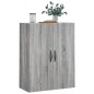 vidaXL Armario de pared madera ingeniería gris Sonoma 69,5x34x90 cm vidaXL Armario de pared madera ingeniería gris Sonoma 69,5x34x90 cm