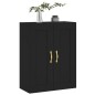 vidaXL Armario de pared madera de ingeniería negro 69,5x34x90 cm vidaXL Armario de pared madera de ingeniería negro 69,5x34x90 cm