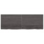 vidaXL Encimera baño madera maciza tratada gris oscuro 140x50x(2-6) cm vidaXL Encimera baño madera maciza tratada gris oscuro 140x50x(2-6) cm