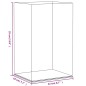 vidaXL Caja de exposición acrílico transparente 22x18x35 cm vidaXL Caja de exposición acrílico transparente 22x18x35 cm