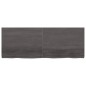 vidaXL Tablero mesa madera roble tratada gris oscuro 160x60x(2-6) cm vidaXL Tablero mesa madera roble tratada gris oscuro 160x60x(2-6) cm