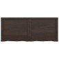 vidaXL Encimera baño madera maciza tratada gris oscuro 120x50x(2-6) cm vidaXL Encimera baño madera maciza tratada gris oscuro 120x50x(2-6) cm