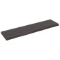 vidaXL Encimera baño madera maciza tratada gris oscuro 160x40x(2-6) cm vidaXL Encimera baño madera maciza tratada gris oscuro 160x40x(2-6) cm