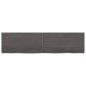 vidaXL Encimera baño madera maciza tratada gris oscuro 160x40x(2-6) cm vidaXL Encimera baño madera maciza tratada gris oscuro 160x40x(2-6) cm