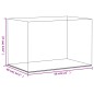 vidaXL Caja de exposición acrílico transparente 56x36x37 cm vidaXL Caja de exposición acrílico transparente 56x36x37 cm