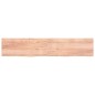 vidaXL Tablero mesa madera roble tratada marrón claro 200x40x(2-4) cm vidaXL Tablero mesa madera roble tratada marrón claro 200x40x(2-4) cm