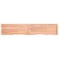 vidaXL Tablero mesa madera roble tratada marrón claro 200x40x(2-4) cm vidaXL Tablero mesa madera roble tratada marrón claro 200x40x(2-4) cm