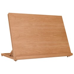 vidaXL Caballete de sobremesa madera maciza de haya 65x48x7 cm