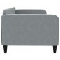 vidaXL Sofá cama tela gris claro 90x200 cm