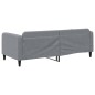 vidaXL Sofá cama tela gris claro 90x200 cm