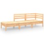 vidaXL Juego de muebles de jardín 3 piezas madera maciza de pino vidaXL Juego de muebles de jardín 3 piezas madera maciza de pino