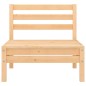 vidaXL Juego de muebles de jardín 3 piezas madera maciza de pino vidaXL Juego de muebles de jardín 3 piezas madera maciza de pino