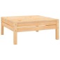 vidaXL Juego de muebles de jardín 3 piezas madera maciza de pino vidaXL Juego de muebles de jardín 3 piezas madera maciza de pino