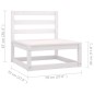 vidaXL Muebles de jardín 8 piezas con cojines de madera de pino maciza vidaXL Muebles de jardín 8 piezas con cojines de madera de pino maciza