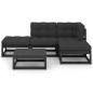 vidaXL Juego de muebles de jardín 5 pzas y cojines madera pino maciza vidaXL Juego de muebles de jardín 5 pzas y cojines madera pino maciza