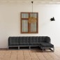 vidaXL Juego de muebles de jardín 5 pzas y cojines madera pino maciza vidaXL Juego de muebles de jardín 5 pzas y cojines madera pino maciza