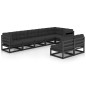 vidaXL Muebles de jardín 8 pzas y cojines madera maciza pino vidaXL Muebles de jardín 8 pzas y cojines madera maciza pino