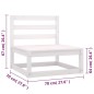 vidaXL Juego de muebles de jardín 10 pzas y cojines madera maciza pino vidaXL Juego de muebles de jardín 10 pzas y cojines madera maciza pino