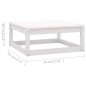 vidaXL Juego de muebles de jardín 9 pzas y cojines madera maciza pino vidaXL Juego de muebles de jardín 9 pzas y cojines madera maciza pino