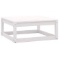 vidaXL Set de muebles de jardín 10 pzas con cojines madera pino blanco vidaXL Set de muebles de jardín 10 pzas con cojines madera pino blanco