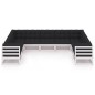 vidaXL Set de muebles de jardín 9 pzas con cojines madera pino blanco vidaXL Set de muebles de jardín 9 pzas con cojines madera pino blanco