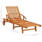 vidaXL Tumbonas 2 unidades madera maciza de acacia vidaXL Tumbonas 2 unidades madera maciza de acacia