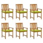 vidaXL Sillas de jardín y cojines 6 unidades madera maciza de acacia vidaXL Sillas de jardín y cojines 6 unidades madera maciza de acacia