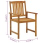 vidaXL Sillas de jardín con cojines 8 uds madera maciza de acacia vidaXL Sillas de jardín con cojines 8 uds madera maciza de acacia