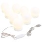 vidaXL Espejo de pared con luces LED redondo de vidrio vidaXL Espejo de pared con luces LED redondo de vidrio