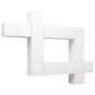vidaXL Set de muebles de salón TV 10 pzas madera de ingeniería blanco vidaXL Set de muebles de salón TV 10 pzas madera de ingeniería blanco