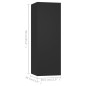 vidaXL Mueble para TV 4 pzas madera de ingeniería negro 30,5x30x90 cm vidaXL Mueble para TV 4 pzas madera de ingeniería negro 30,5x30x90 cm