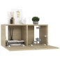 vidaXL Set de muebles salón TV 10 pzas madera ingeniería roble Sonoma