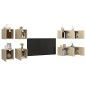 vidaXL Muebles de pared para TV 8 uds color roble Sonoma 30,5x30x30cm
