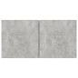 vidaXL Set de muebles de salón 6 pzas madera ingeniería gris hormigón