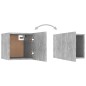 vidaXL Set de muebles de salón 6 pzas madera ingeniería gris hormigón