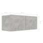 vidaXL Set muebles de salón TV 7 pzas madera ingeniería gris hormigón vidaXL Set muebles de salón TV 7 pzas madera ingeniería gris hormigón